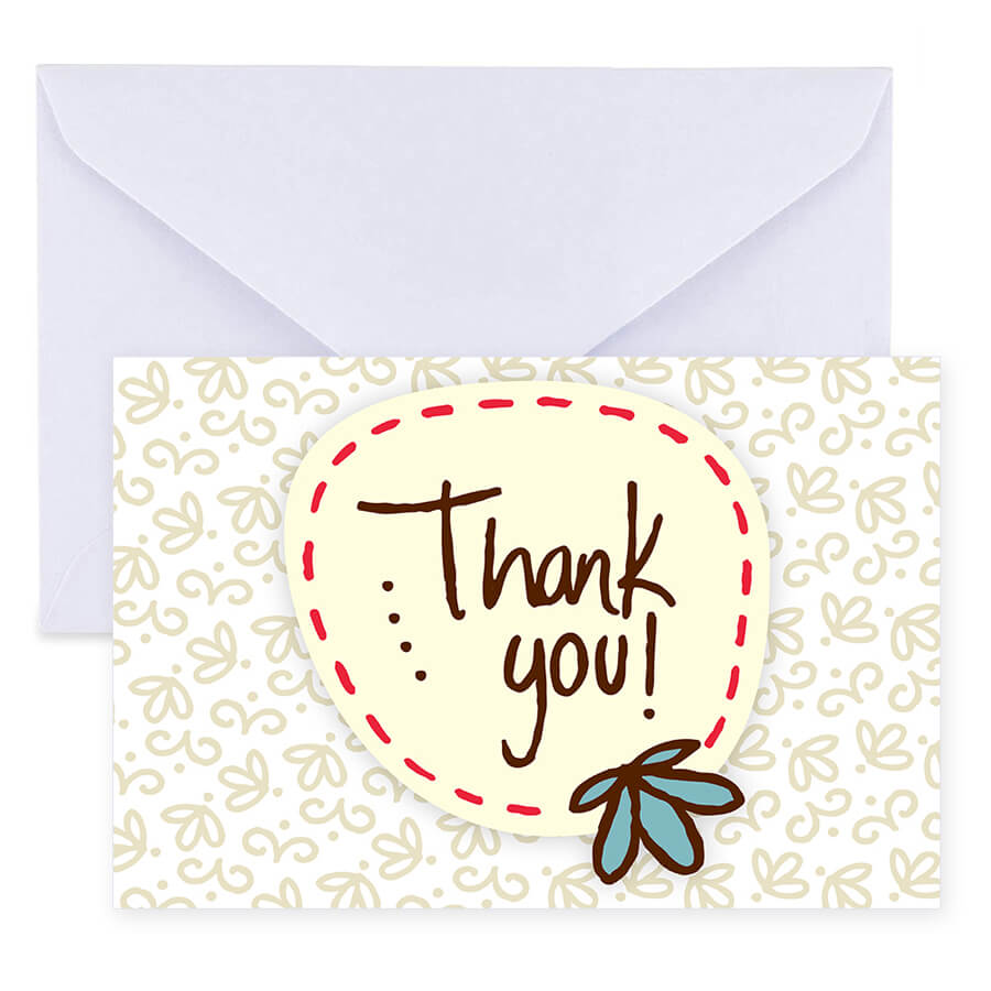 Elegant Thank You Postcards