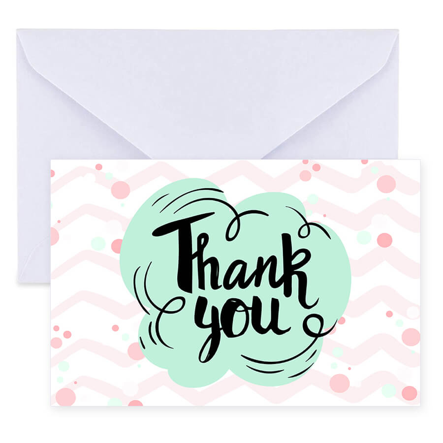 Elegant Thank You Postcards