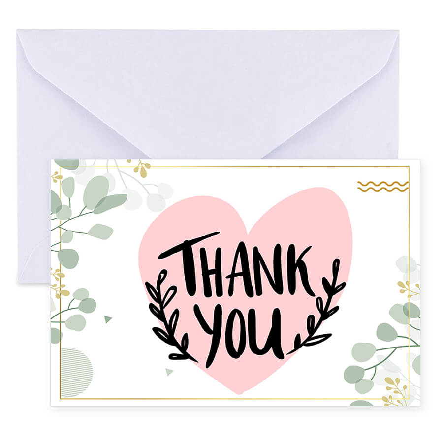 Elegant Thank You Postcards