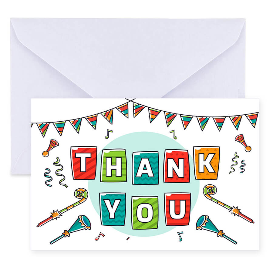 Elegant Thank You Postcards