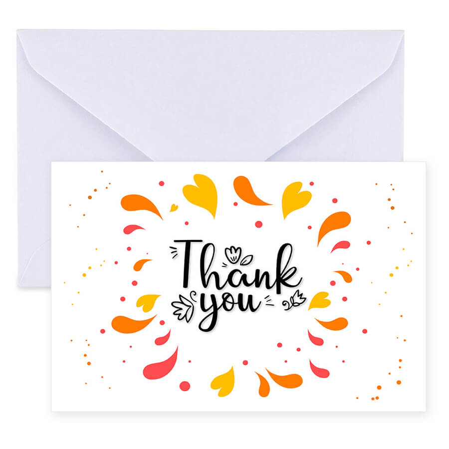 Elegant Thank You Postcards