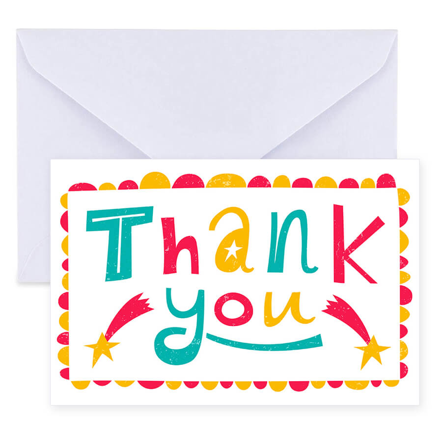 Elegant Thank You Postcards