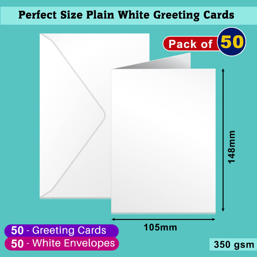 A6 Plain Greeting Cards