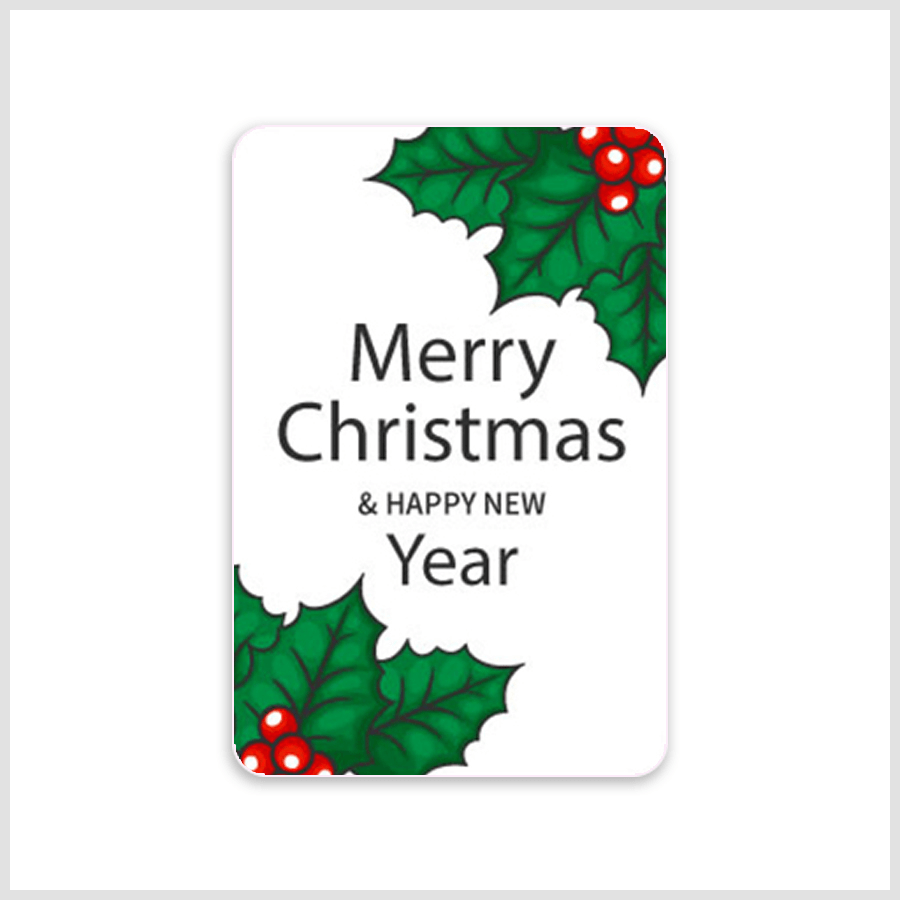 Holiday greeting stickers