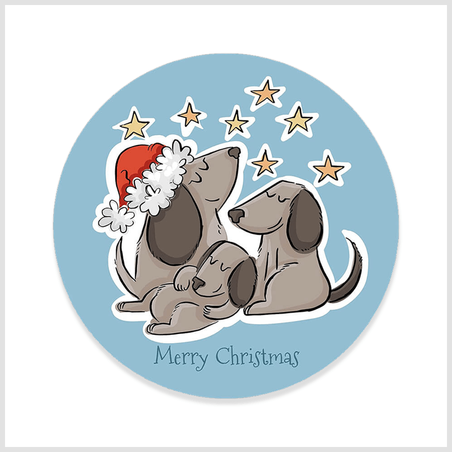 Festive pet stickers