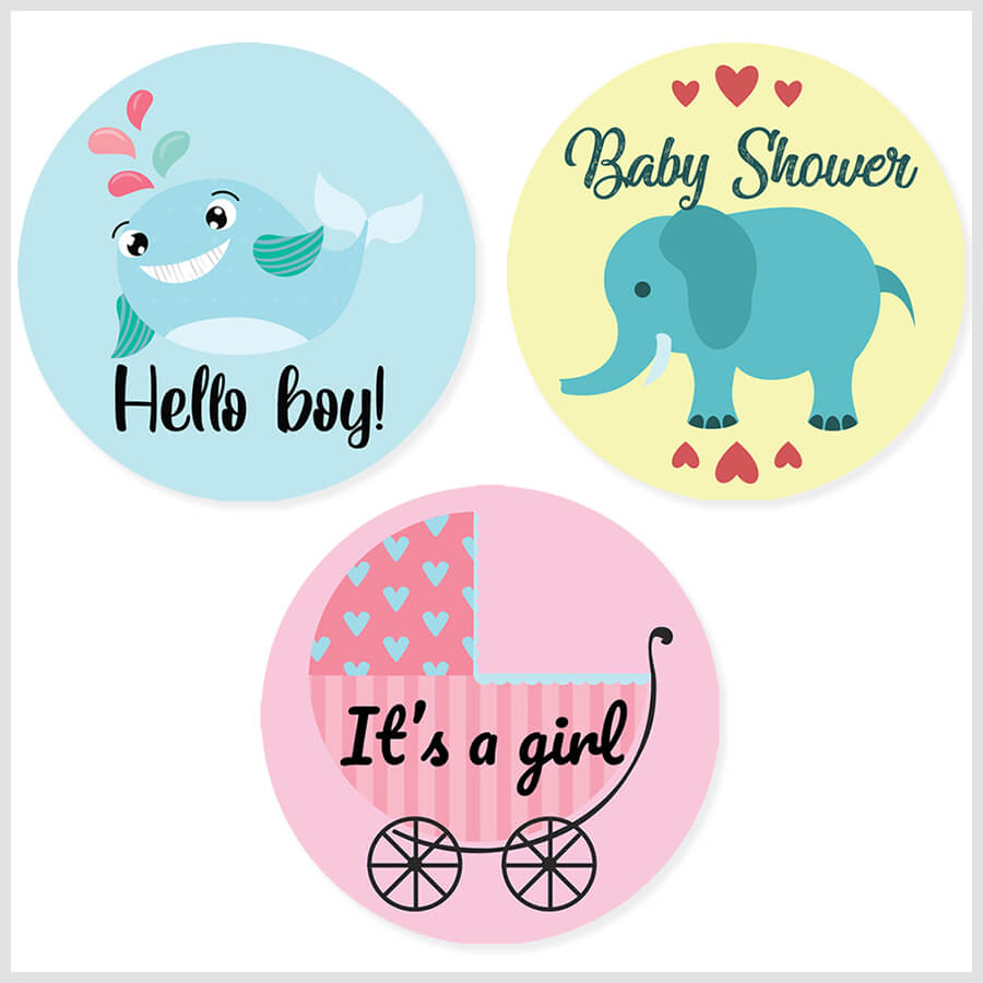 Baby Shower Party Stickers