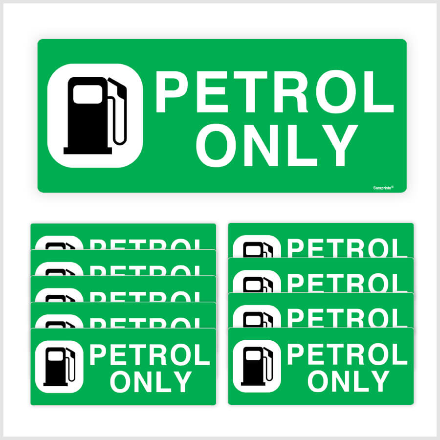 Petrol Only Sticker