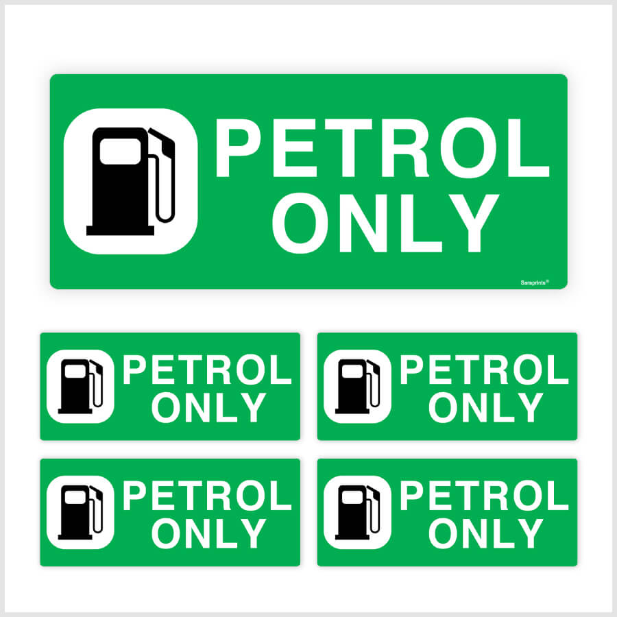 Petrol Only Sticker