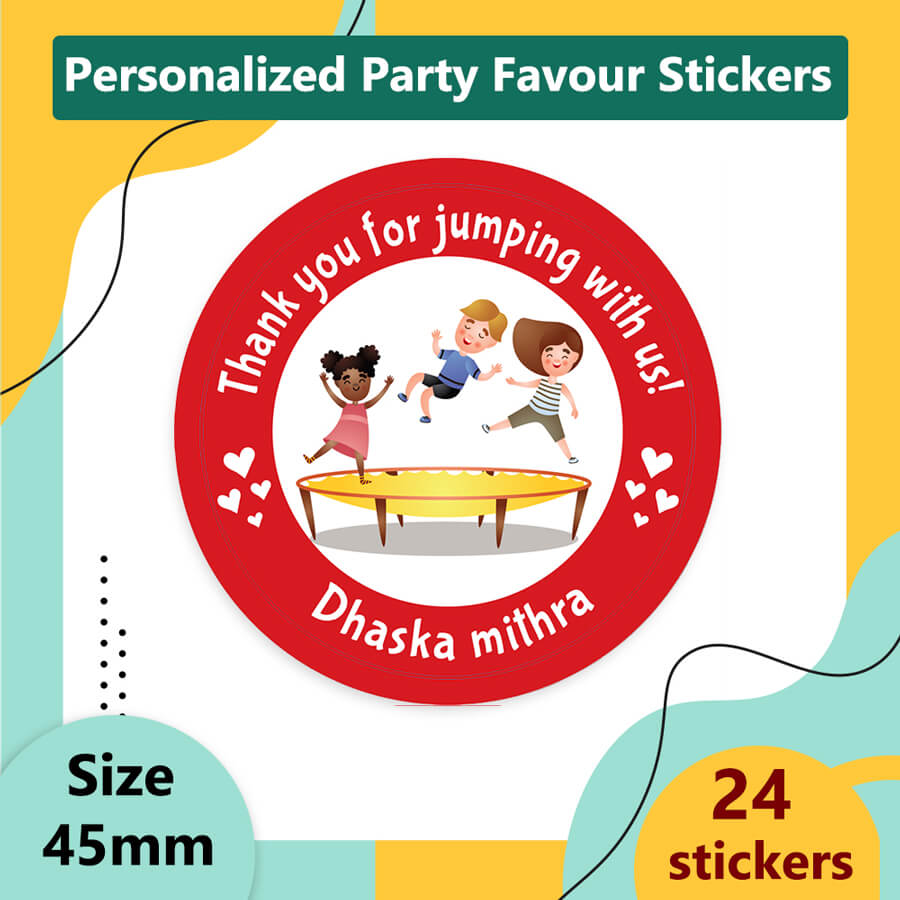 Personalised Game Theme Thank you For Coming To My Party Sticker