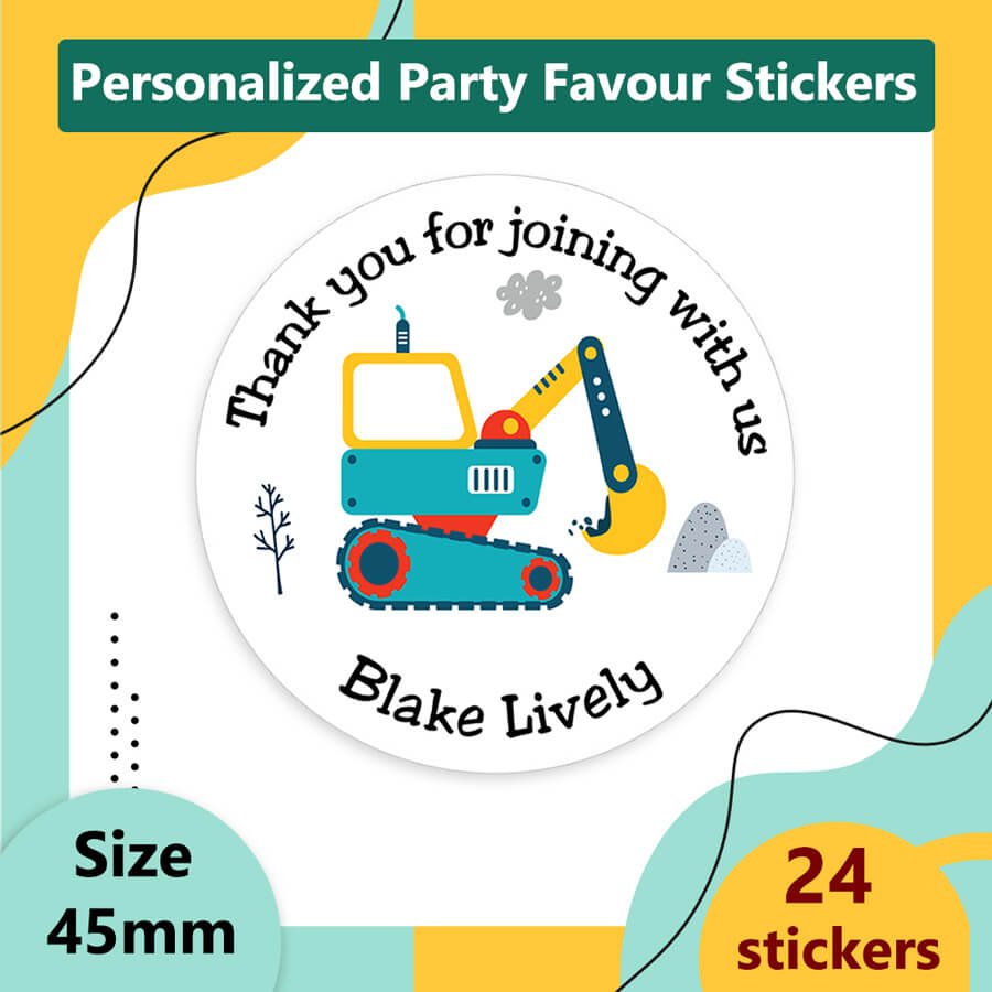 Personalised Game Theme Thank you For Coming To My Party Sticker