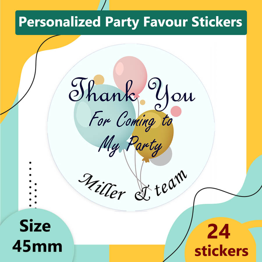 Personlised Party Celebration Labels