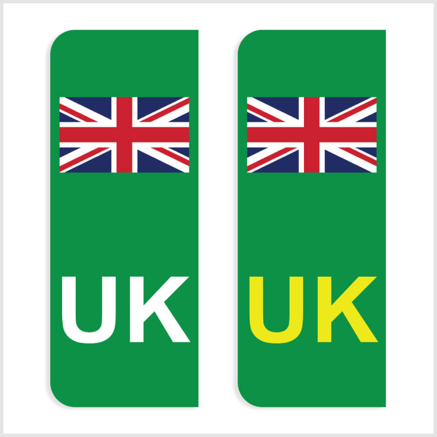 UK Number Plate Stickers