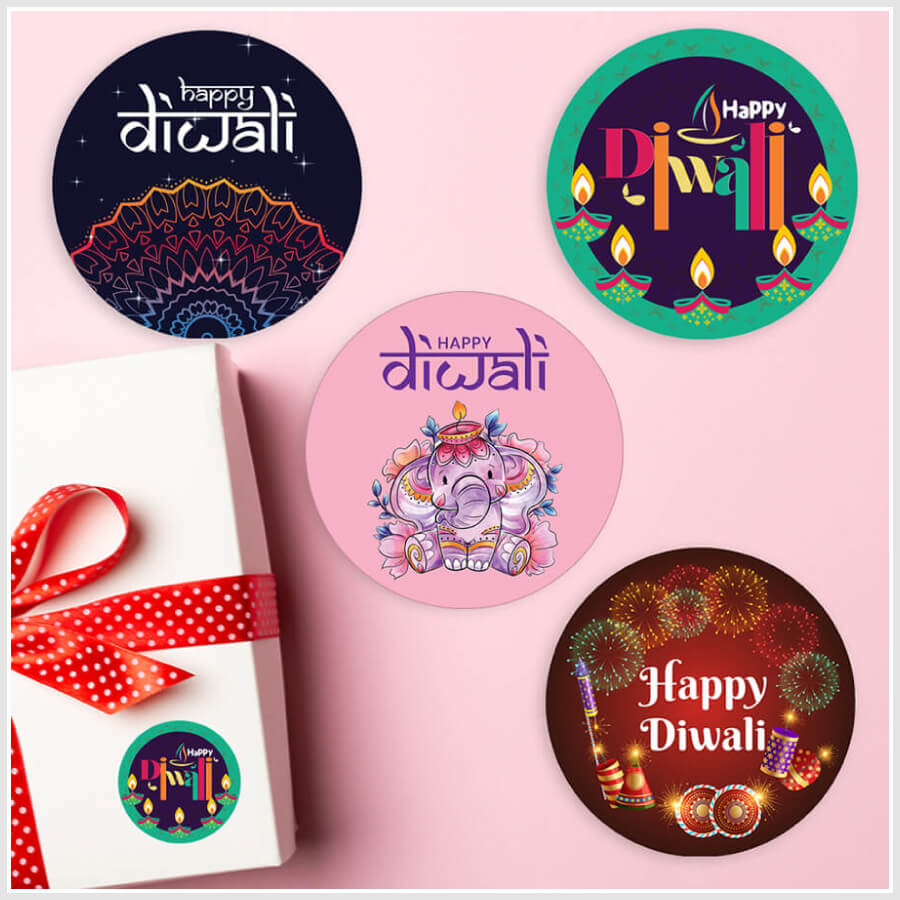 Colourful Diwali Stickers