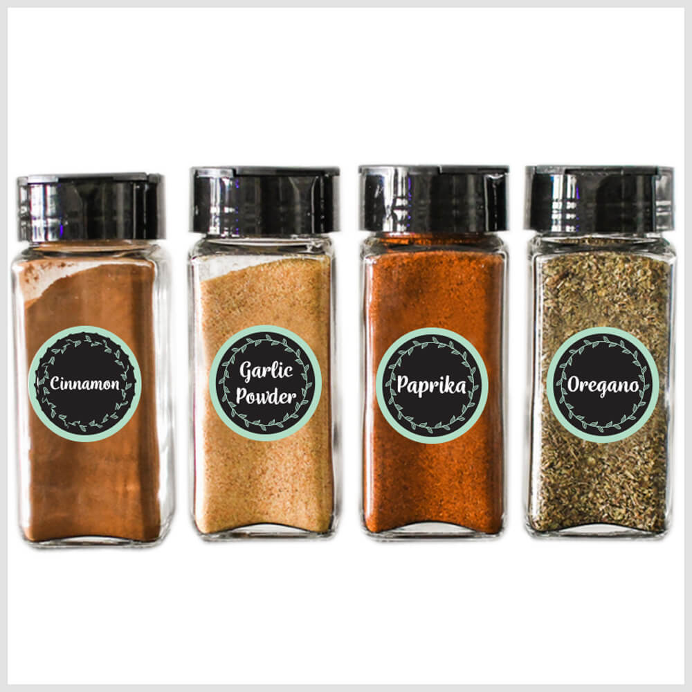 Spice Bottle Stickers