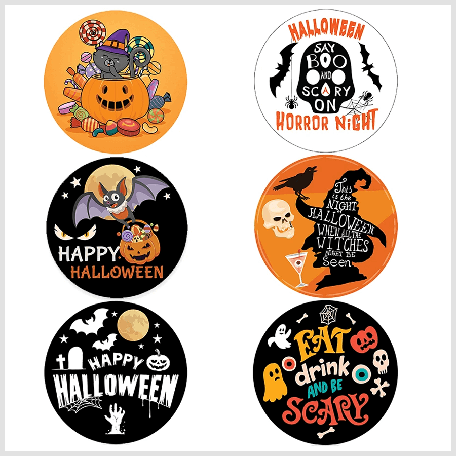 Halloween round sticker