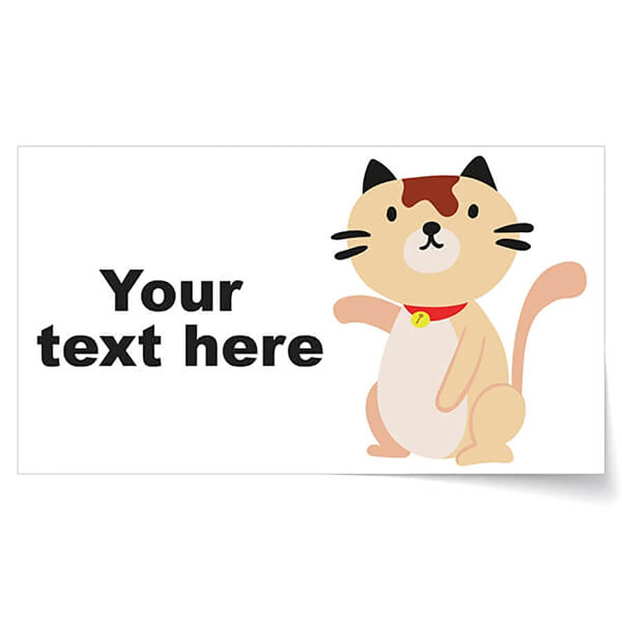 Animal Name Labels Wp05 / 46 Personalised