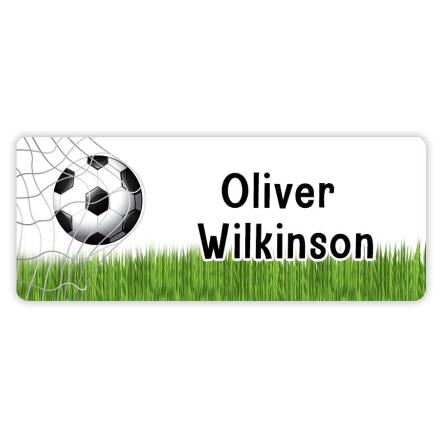 Football name sticker