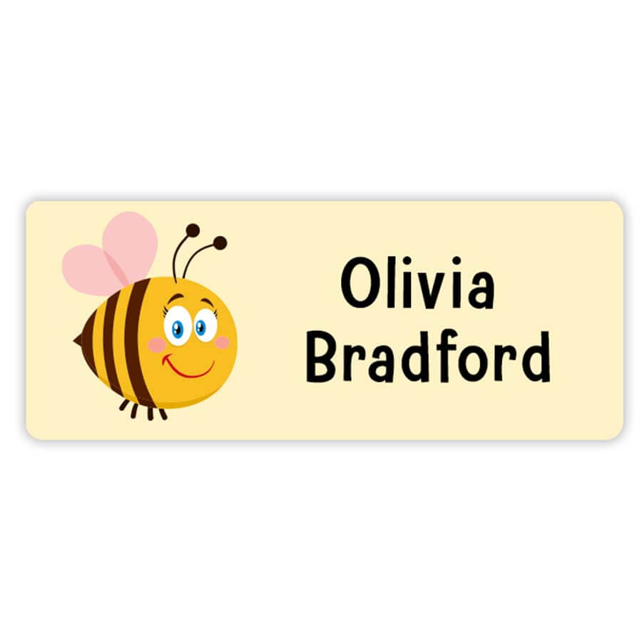 Honeybee name sticker