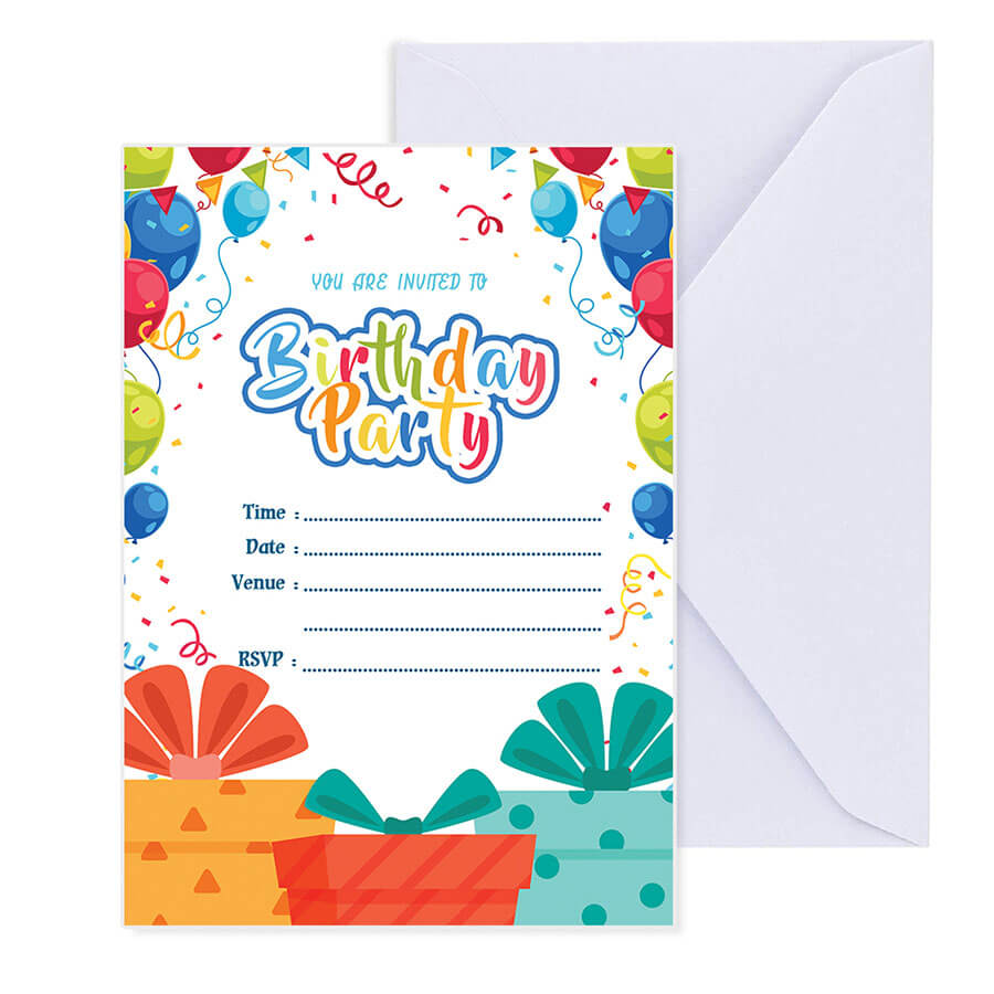 Childerns Birthday Invitation Cards