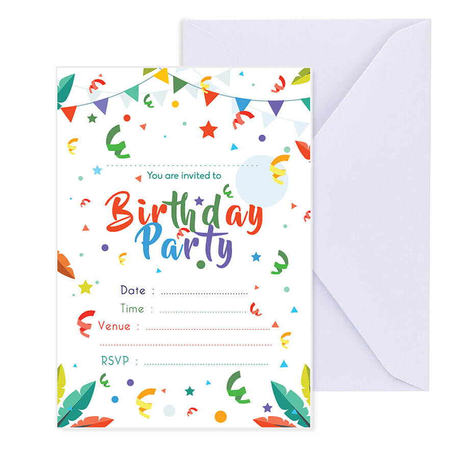 Childerns Birthday Invitation Cards