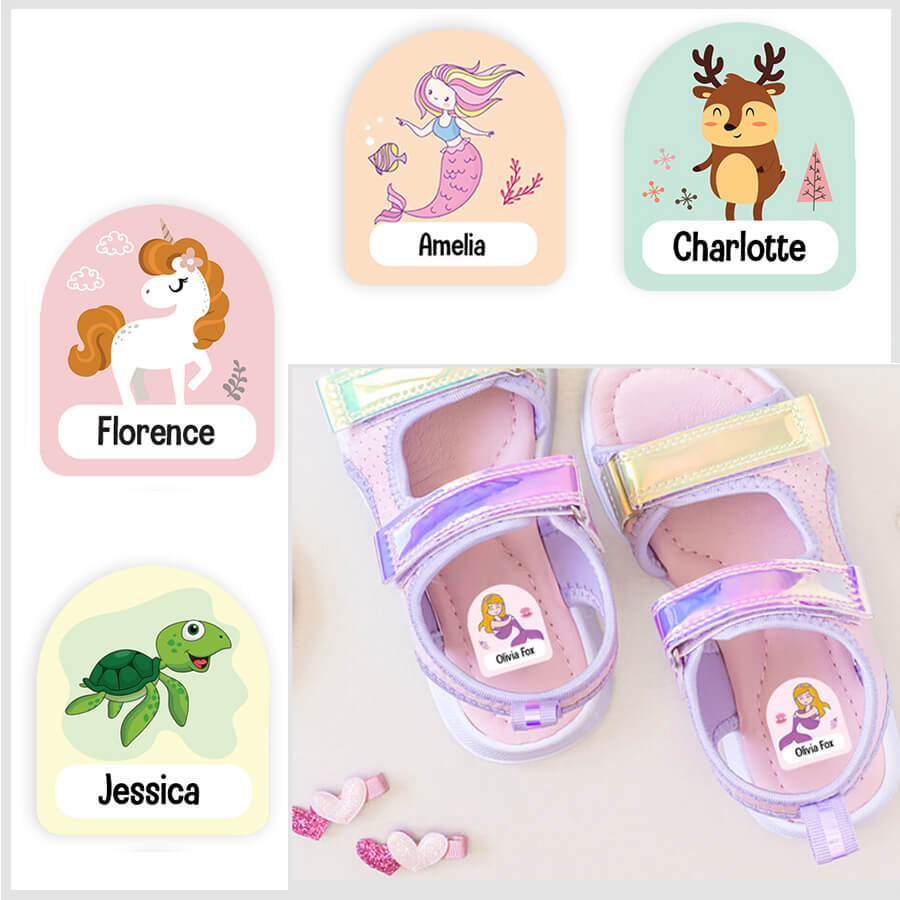 shoe labels for kids