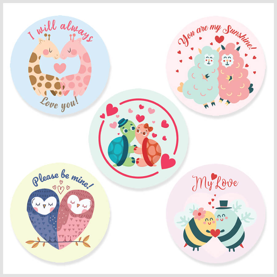 valentine stickers