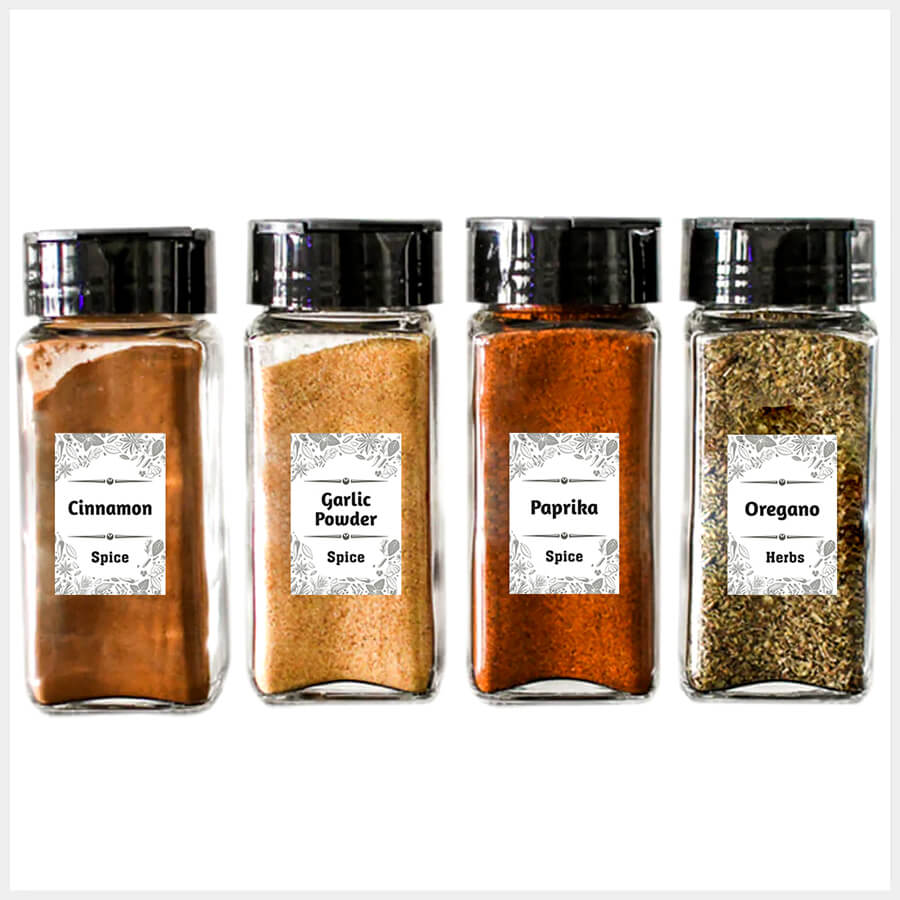 Modern Spice Jar Labels